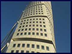 Västra Hamnen 2014 - Turning Torso, the world's first twisted skyscraper, built of 9 cubes